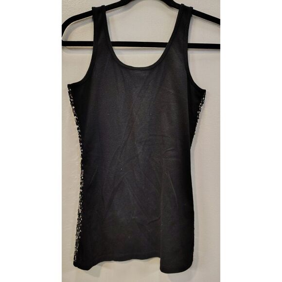 Rue21 Black and Silver sequin tank top - Picture 2 of 5